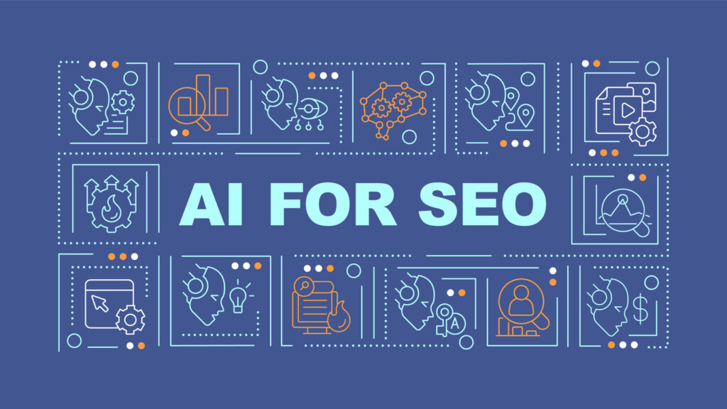 a vector image of AI for SEO